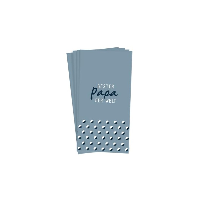 Graphic workshop handkerchiefs with saying, gift idea, pack of 10,