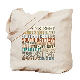 CafePress Charleston, SC Tote Bag Natural Canvas Tote Bag, Reusable Shopping Bag
