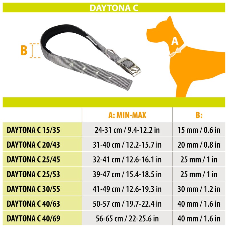 Ferplast Daytona Nylon Neck Strap, Black