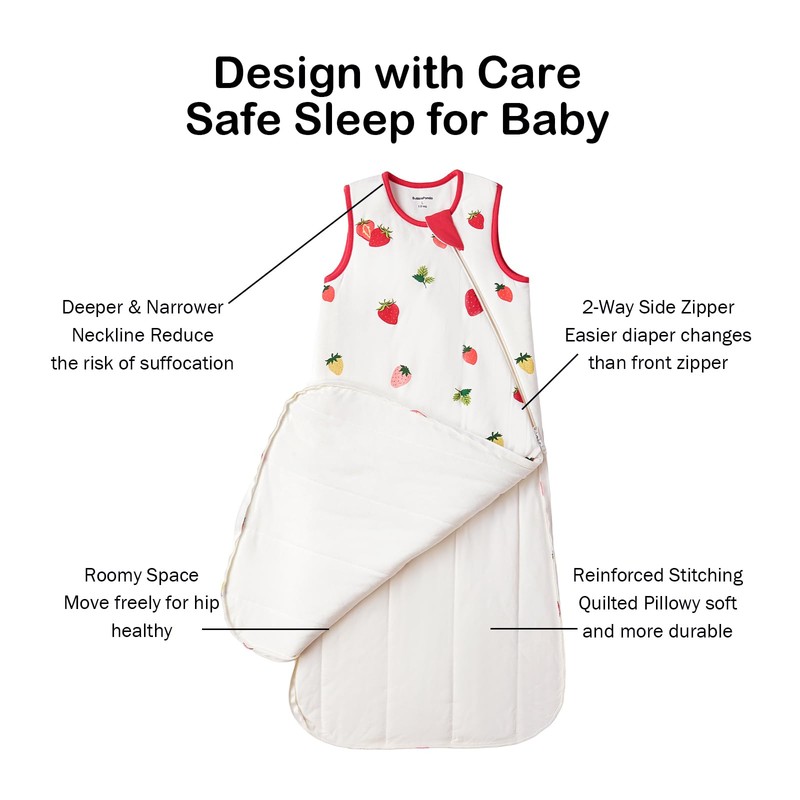 BubblePanda Rayon Made from Bamboo Sleep Sack 2t-3t 1.0 Tog