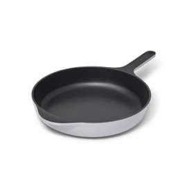 Caraway Cast Iron Skillet - 10.5” Enameled Cast Iron Pan With 3 Layer Enamel Coating - No Seasoning Required - Compatible With All Stovetops - Free From Forever Chemicals - Gray