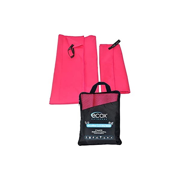 ecox Outdoors Microfiber Towel Fast Drying Soft Feel Fast Action
