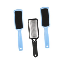 FRCOLOR 3pcs Foot Exfoliator Pedicure Tools Stainless Steel Foot File Sandpaper Pads Professional Pads for Women