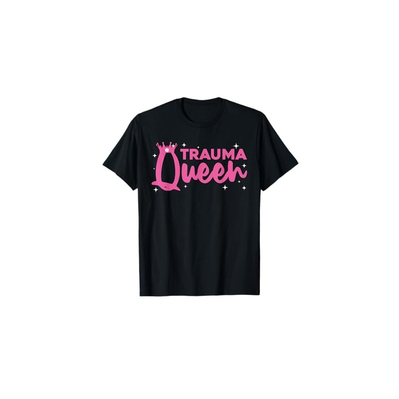 Funny Trauma Queen Art For Paramedic Women EMT Lover Girls
