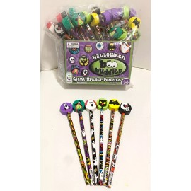 GEDDES Raymond Boo Buddies Number 2 Pencils With Giant Pencil Top Erasers Pack of 36