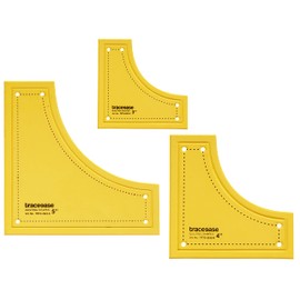 Traceease Drunkard's Quilting Template Stencils Set of 3, 3"/4"/5" inches DIY Sewing Quilt Patchwork templates for Quilting