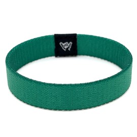 Hang Loose Bands -Going Green - Green Stretch Bracelet for Men Women & Teens - Summer - Boho Solid Color Wristband - Friendship Bracelets - Surfer Wrist Band
