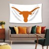 LCFHOME Longhorns Flag Texas Team White Banner with Two Metal