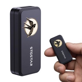 Aluminum Fidget Slider for Adults with Click Sound & Lanyard Hole - Metal Fidget Toys Stress Relief, EDC Haptic Sensory Gift - Lightweight Pocket-Size Anxiety Relief (Black)