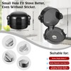 Stove Knob Safety Covers, Dual Grip Safety Shield, Unlock with