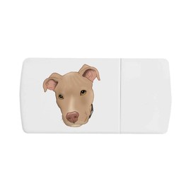 'Fawn Pit Bull Terrier' Pill Box with Tablet Splitter (PI00031772)