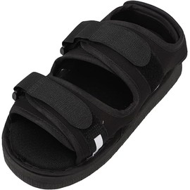 Post Op Shoe with Waterproof Leg Cast Cover, Adjustable Walking Boot Recovery Plaster Shoe Cover Medical Boot for Foot Injuries Sprained Ankle Broken Foot Toe Post Surgery Kids Women Men (M)