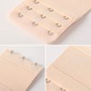 Baring Women's 6 Pack Bra Extensions, Elastic Extenders 3 Rows