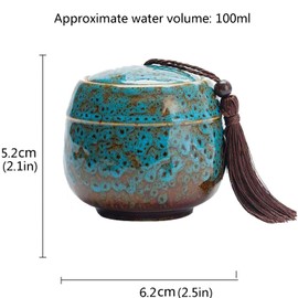 Kettion Small Urns for Human Ashes, Decorative Cremation Keepsakes Made of Ceramic, Mini Urns for Adult Ashe, Funeral for Pet, Small Amount of Cremated Remains, Display Burial at Home Office Decor