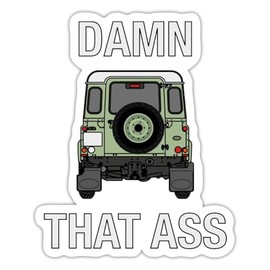 Spreadshirt Defender Verdammt Der Ass Sticker, 10 x 10 cm, Matt White