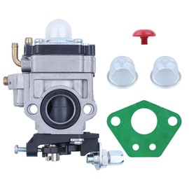 Mtanlo Carburetor Carb Gasket Kit Fit SCEWFIX Titan TTL530GBC 43CC 52CC 40-5 BC430 CG430 CG520 1E40F-5 44F-5 Brush Cutter Trimmer with Primer Bulb & Check Valve