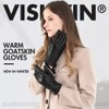 Vislivin Full-Hand Womens Touch screen Gloves Genuine Leather Gloves Warm