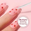 100 Pcs Professional Disposable Nail Stick Cuticle Pusher Bulk Crystal