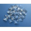 50 PCS 22 MM (7/8") 2 HOLE SQUARE CRYSTAL BEAD