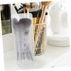 BUGUUYO 2pcs Adjustable Makeup Brush Holder Organizer Lid Compact Desk