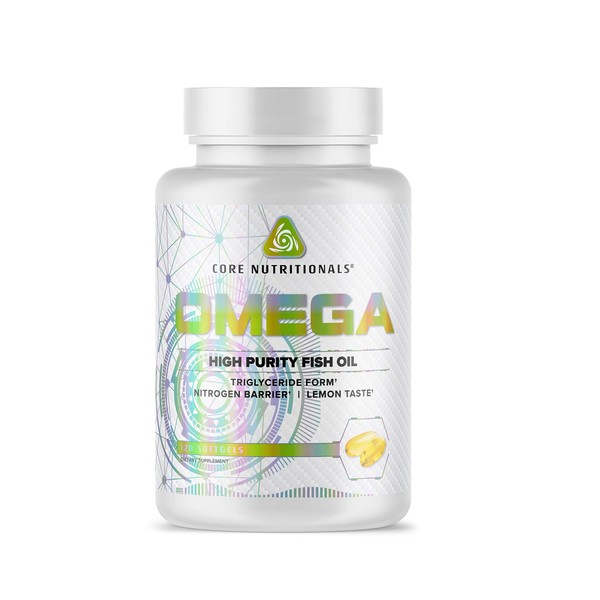 Core Nutritionals Platinum Omega High Purity Fish Oil containing 720mg of EPA, 480mg of DHA, Health Support, 120 Count
