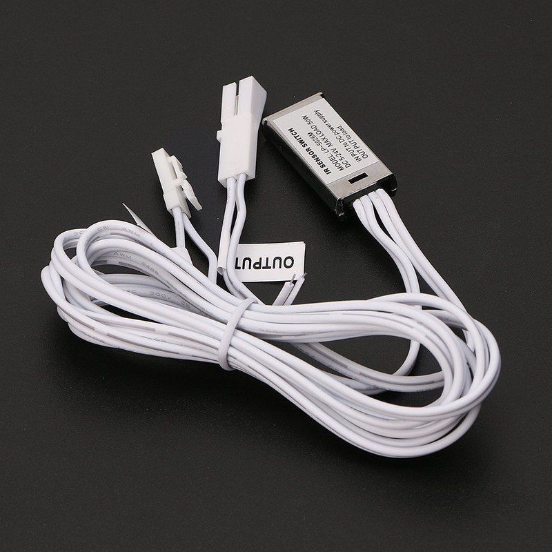 Shenxay 12V/24V Infrared Sensor Switch, Wardrobe Cabinet Door Light Control,