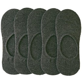 [アーケード] 靴下 メンズ 5足セット 薄手 夏用 インステップソックス ローカットソックス フットカバー チャコール