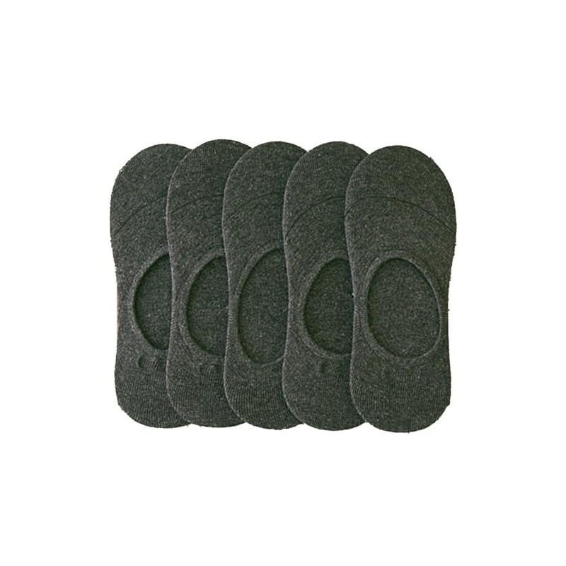 [アーケード] 靴下 メンズ 5足セット 薄手 夏用 インステップソックス ローカットソックス フットカバー チャコール