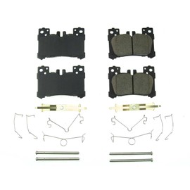 Power Stop Front Brake Kit For Lexus LC500 2018-25 |LC500h 2018-23 |LS500 2018-23 |LS500h 2019 - Ceramic Brake Pads With Installation Hardware, 17-2063