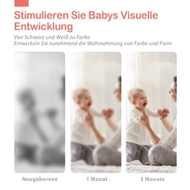 hahaland Hahaland Kontrastkarten Baby Spielzeug ab 0 3 6 12 36 Monate, 80pcs Baby Schwarz Weiß Flash Karten für Neugeborene Kinder Visuelle Stimulation Neugeborene Kleinkind Spielzeug Geschenk