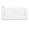 White Digital Alarm Clock with LED Mirror Screen Fashion Electronic