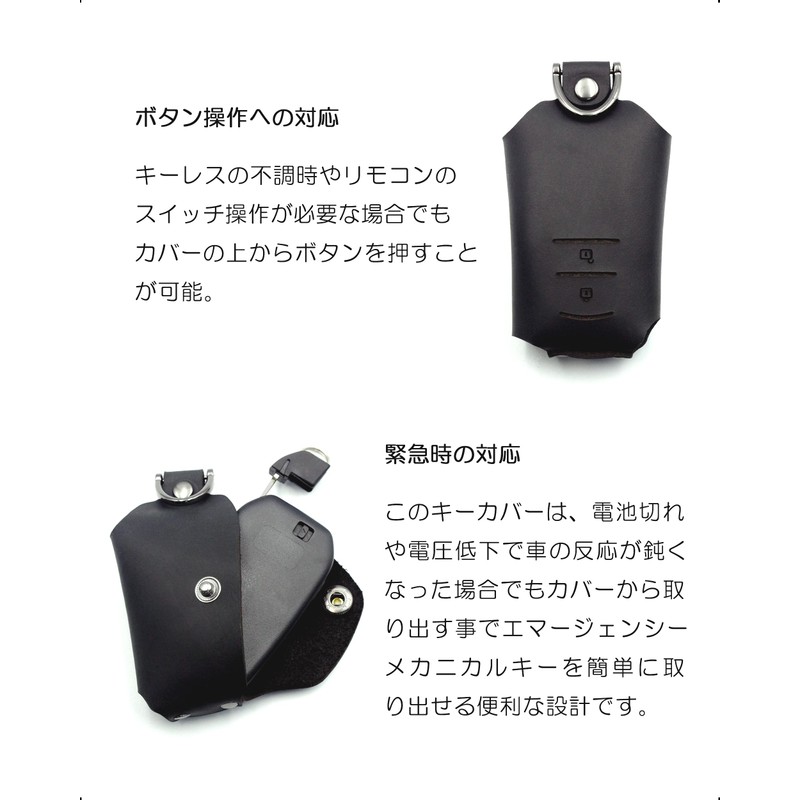 NONINA Genuine Leather Key Case Made in Japan for TOYOTA