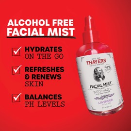 Thayers Witch Hazel Gentle Facial Mist Lavender Toner Lotion with Organic Aloe Vera 237ml