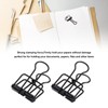 80Pcs Hollow Binder Clips 0.7in Sturdy Metal Hollow Out Strong