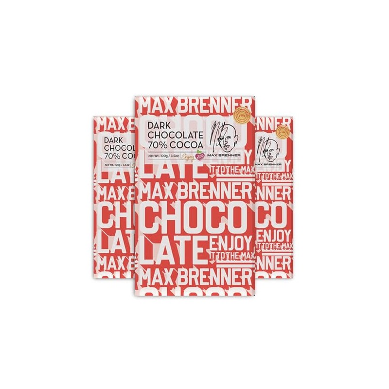 Max Brenner Premium Chocolate Bar – Gourmet Israeli Chocolate, Kosher