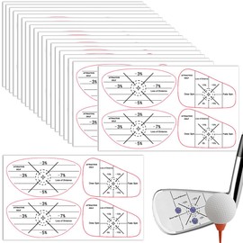 Golf Shot Markers, 20 Piece Set - Shot Sensor, Golf Location Stickers, Record Ball Marks, Golf Practice Supplies, Improve Swing Consistency, Improve Your Hitting Points, Golf Club Practice Stickers,