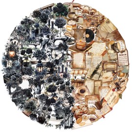 100 Pcs Vintage Scrapbooking Sticker, Retro Journaling Supplies, Vintage Floral and Botanical Stickers for Writing, Drawing, DIY Crafts, Photo Albums, Travel Journals