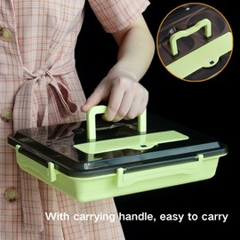 GOVNPJ Stainless Steel Bento Box Set of 2-5 Compartment Metal Lunch Box with Cutlery - Leakproof Food Container for Office Gym & Picnics