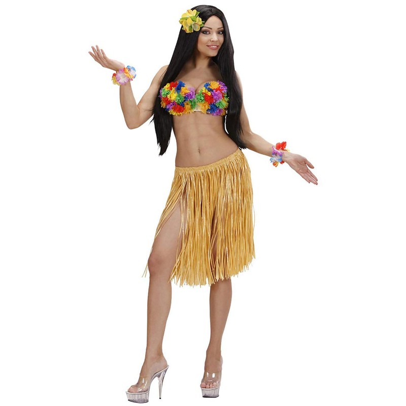 Straw Skirt 55cm Accessory for Tropical Hawiian Fancy Dress