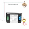 Digital Display Voltmeter Accurate White Black Measuring Current Machine EquipmentDouble