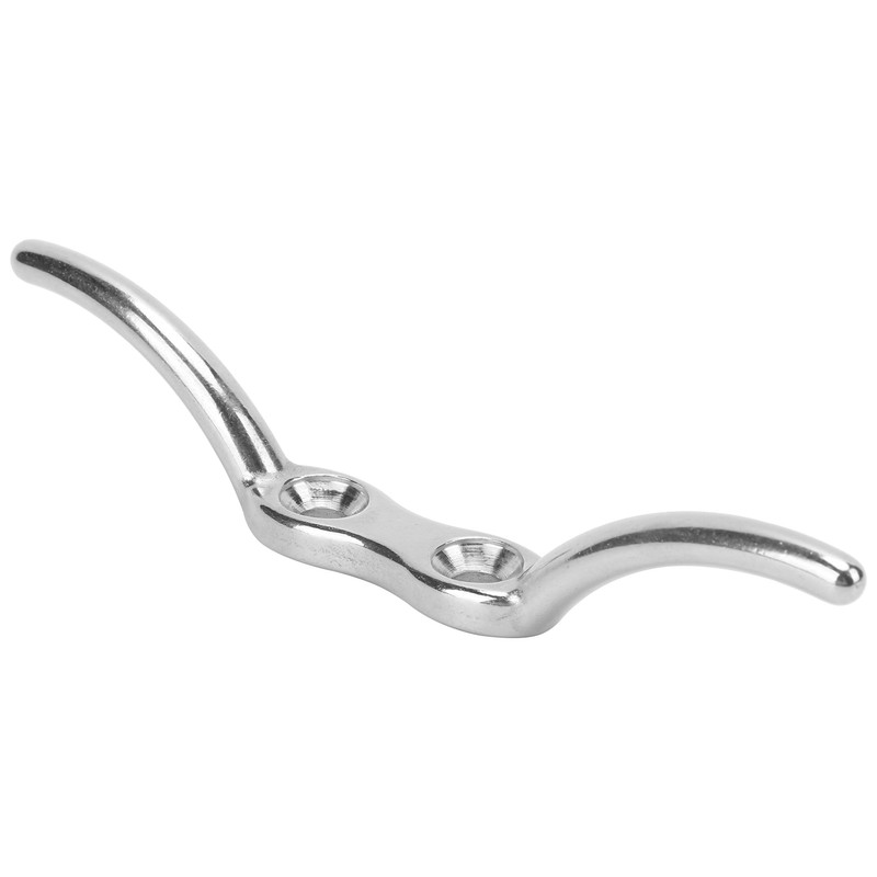 2pcs/set 6in Cleat Stainless Steel Flagpole Cleat Hook Flag Halyard