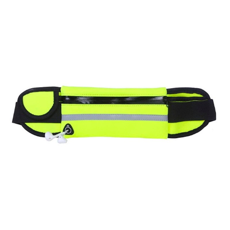 Cangurera Deportiva con cinturon elastico y salida de cable de