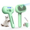 Pet Grooming Brush with Electronic Mist Spray - Gentle Deshedding