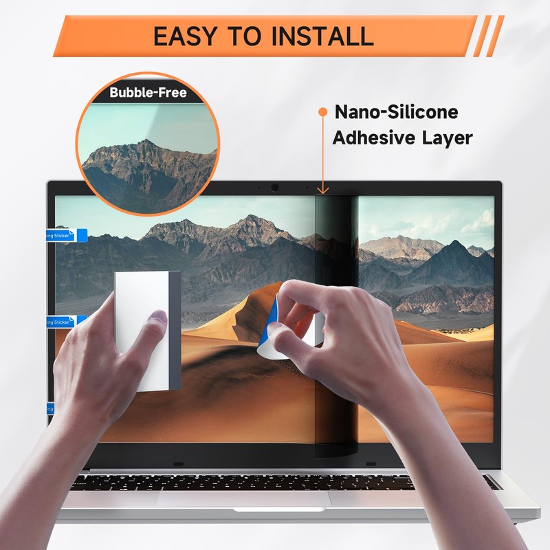 Mamol 360 Degree Privacy Filter 14" 16:10 Full Angle Anti-Spy