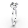 3.0 Carat Moissanite Engagement Ring, Emerald Cut DF Color VVS