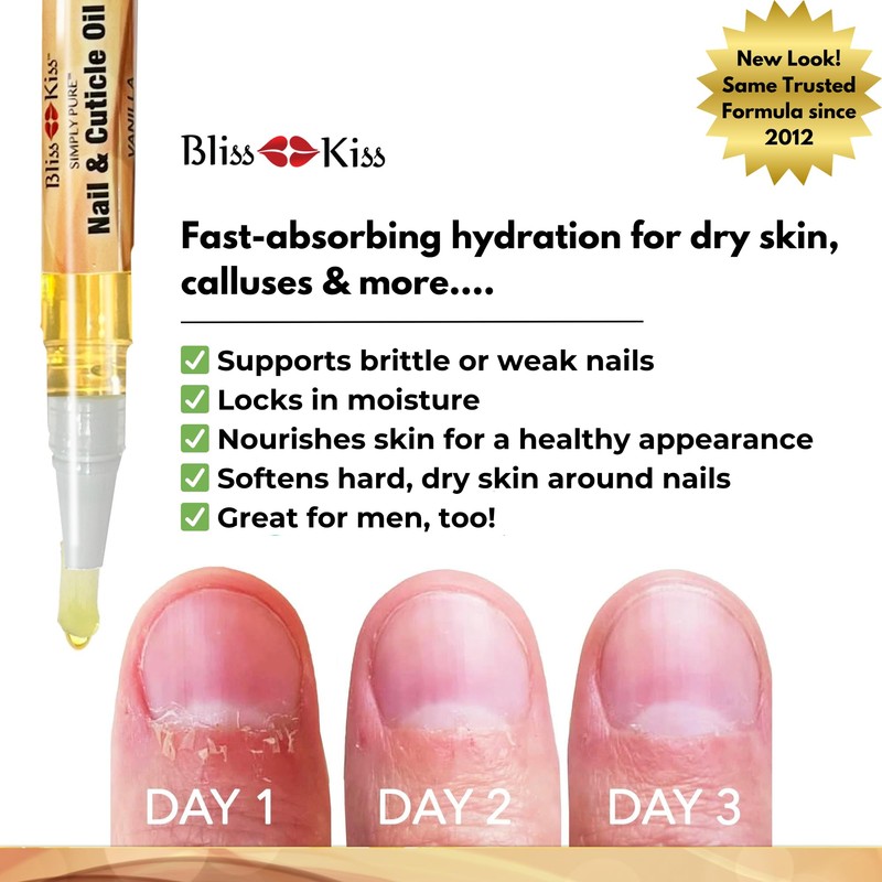 Bliss Kiss | 1 Vanilla Fragrance | Nail Oil Cuticle