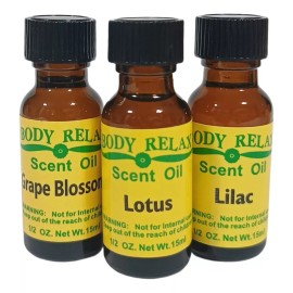 Body Relax Kit 3 Esencias Aromáticas Concentradas Para Difusor Y Velas