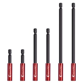 ColumPRO 6PCS Magnetic Extension Bit Holder Set, 60, 100, 150mm Hex Shank S2 Steel Magnetic Drill Bit Extension Holder