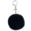 Xsclpomddy Pom Pom Keychain Faux Fur Ball Keychains Fluffy Keyring