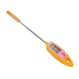 Food Thermometer, Digital Cooking Temperature Probe -30℃ to 300℃ Accurate Kitchen BBQ Thermometer for Meat, Hot Beverage, Jam (Orange & Pink)